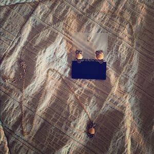 Owl Necklace and Earring set from Old Navy